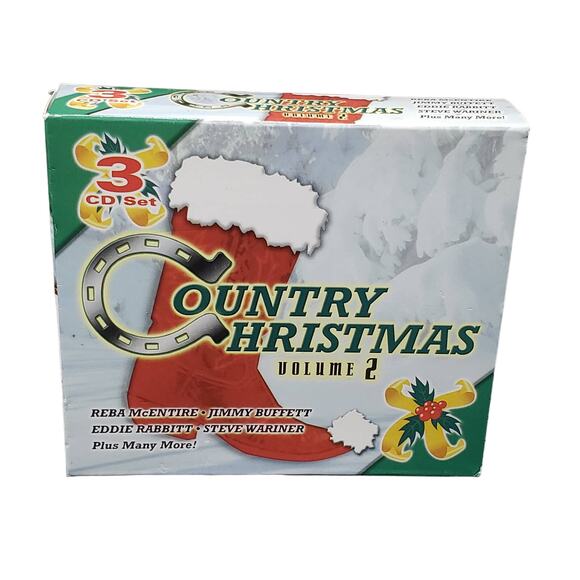 Country Christmas Music Volume 2 Box Set 3 CD's | Reba McEntire Jimmy Buffett - Picture 1 of 6